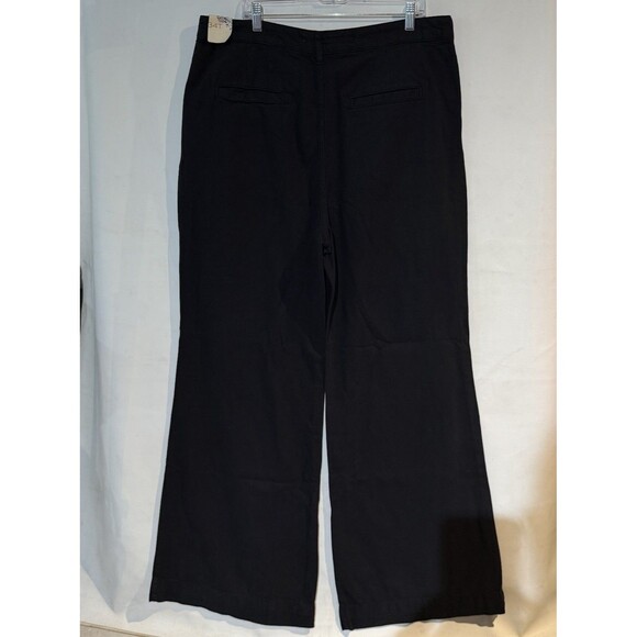 Wide Leg High-Rise Jeans Pilcro by Anthropologie Black Pants Size 34 Tall NWT - Picture 14 of 16